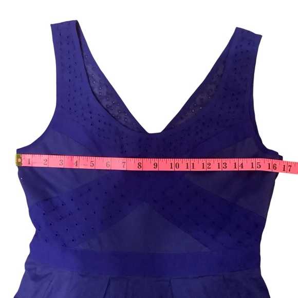 AMERICAN EAGLE OUTFITTERS ROYAL BLUE SLEEVELESS COTTON MIDI DRESS/ Size 8 - Picture 10 of 14